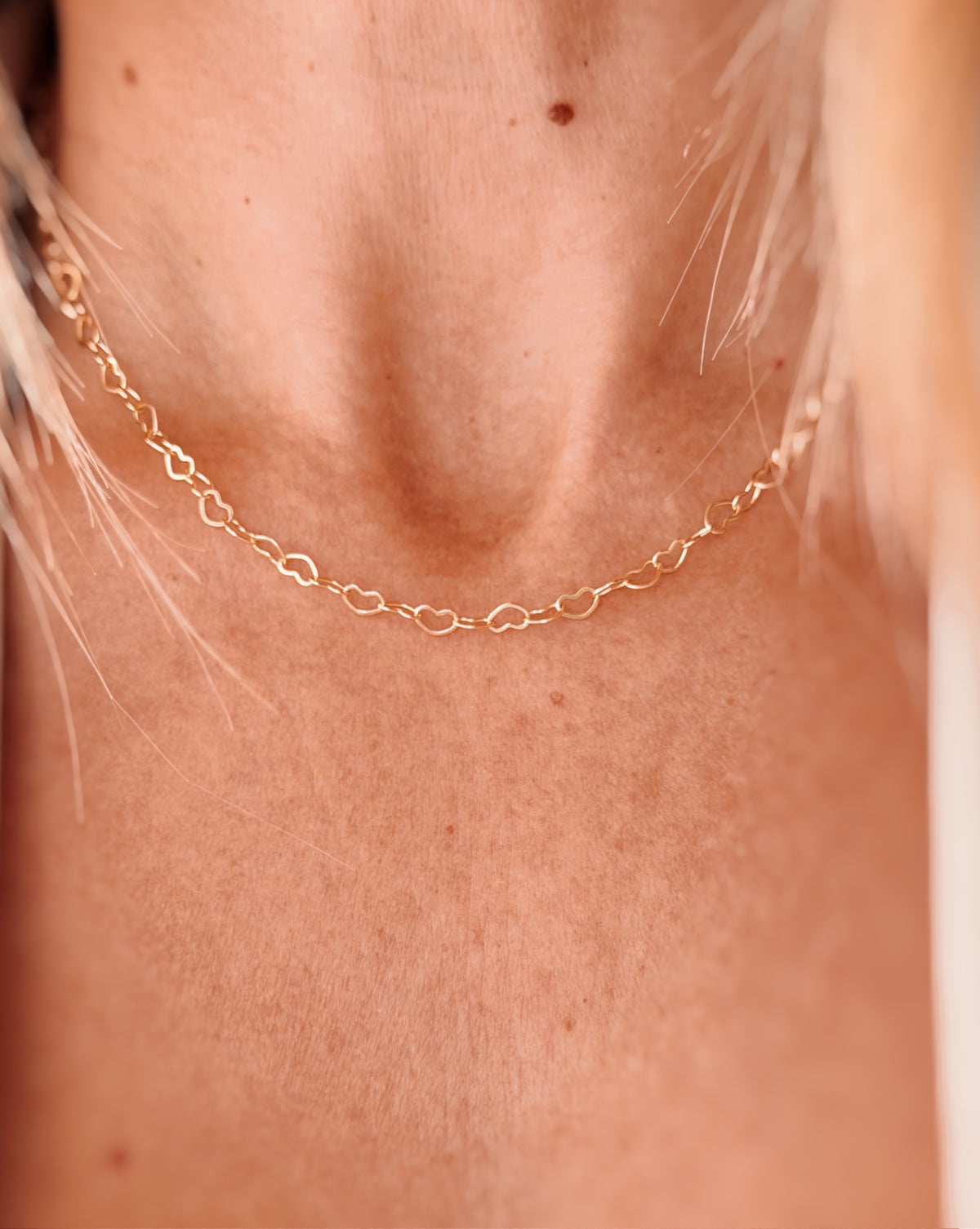 Collana choker cuoricini lovely