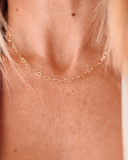 Collana choker cuoricini lovely