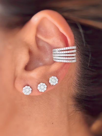 Earcuff 5 fasce di zirconi