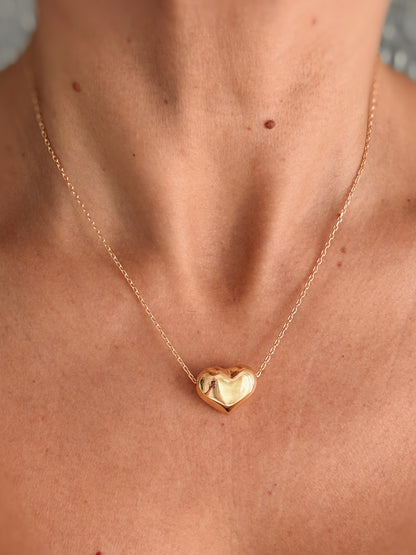 Collana cuore midi oro giallo