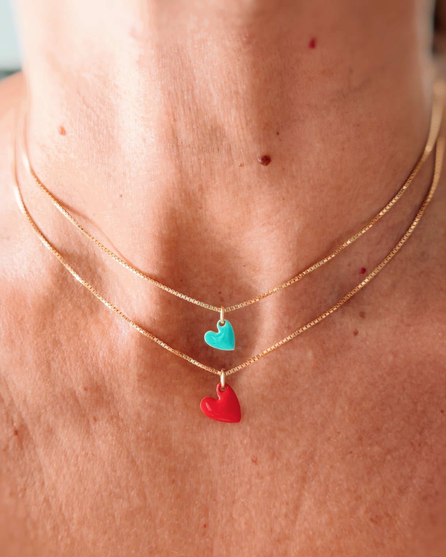 Chocker cuore smaltato