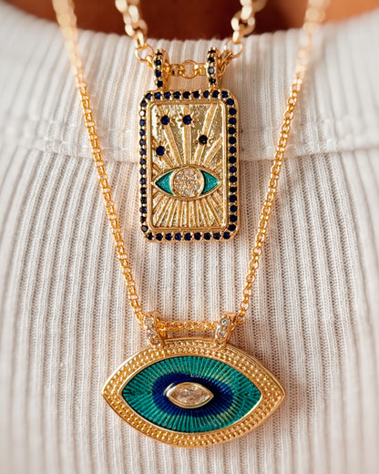 Collana piastrina occhio