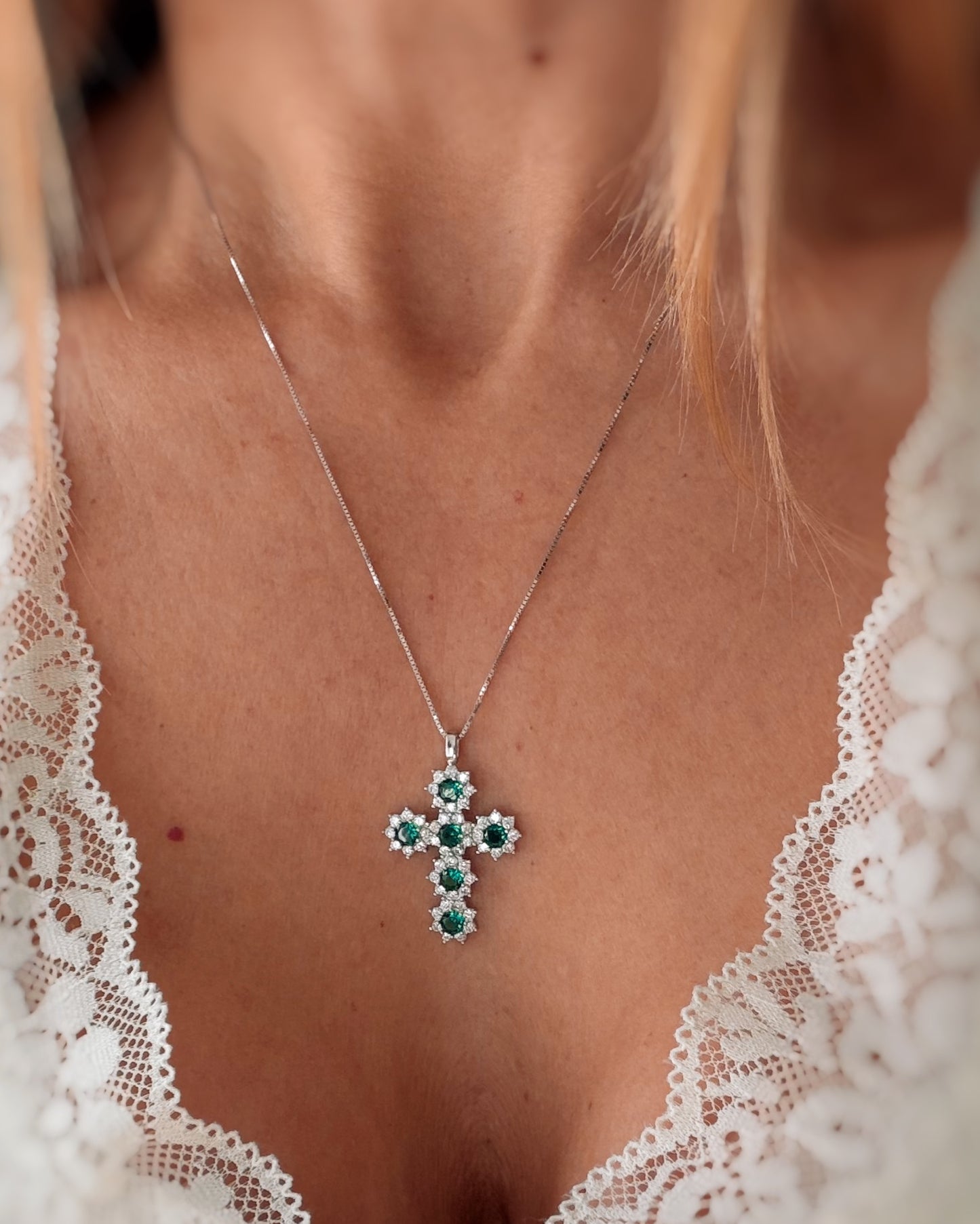 Collana croce luxury