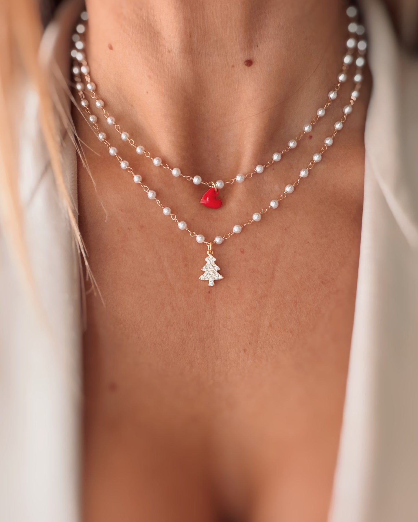 Girocollo perle e alberello