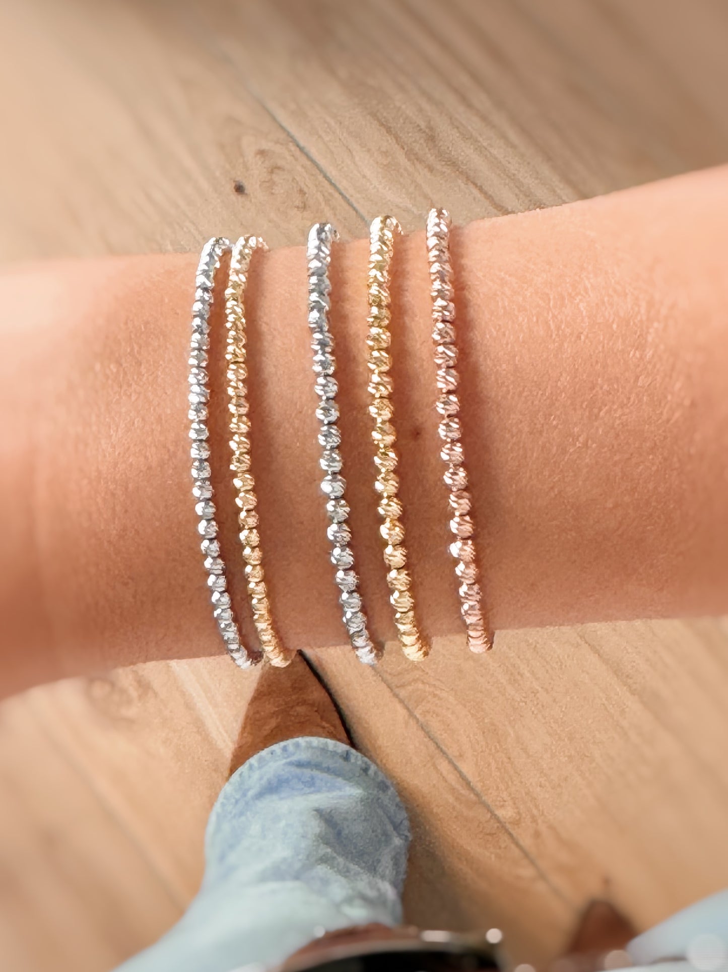 Bracciale sfere diamantate