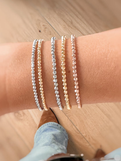 Bracciale sfere diamantate