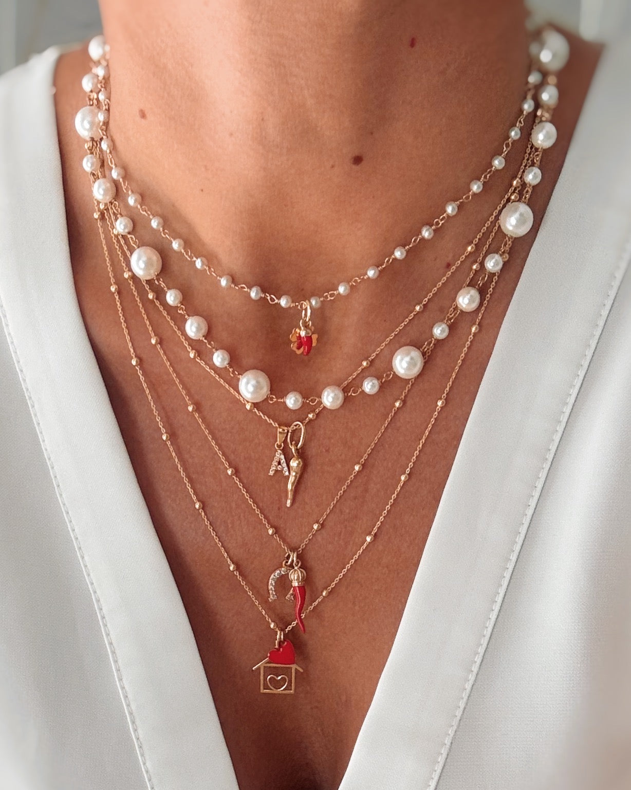 Choker perle e fortuna