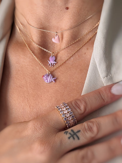 Collana pesciolino smaltato