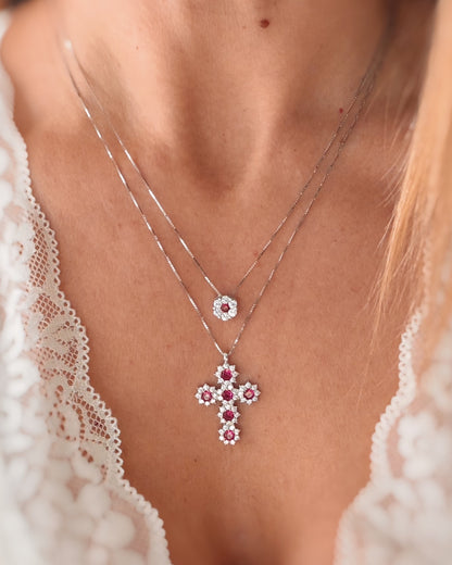 Collana croce luxury