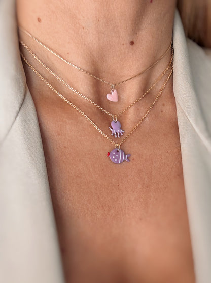 Collana pesciolino smaltato