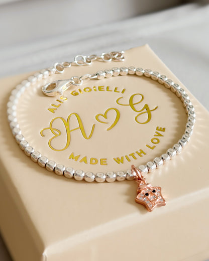 Bracciale dadini e stella natalizia