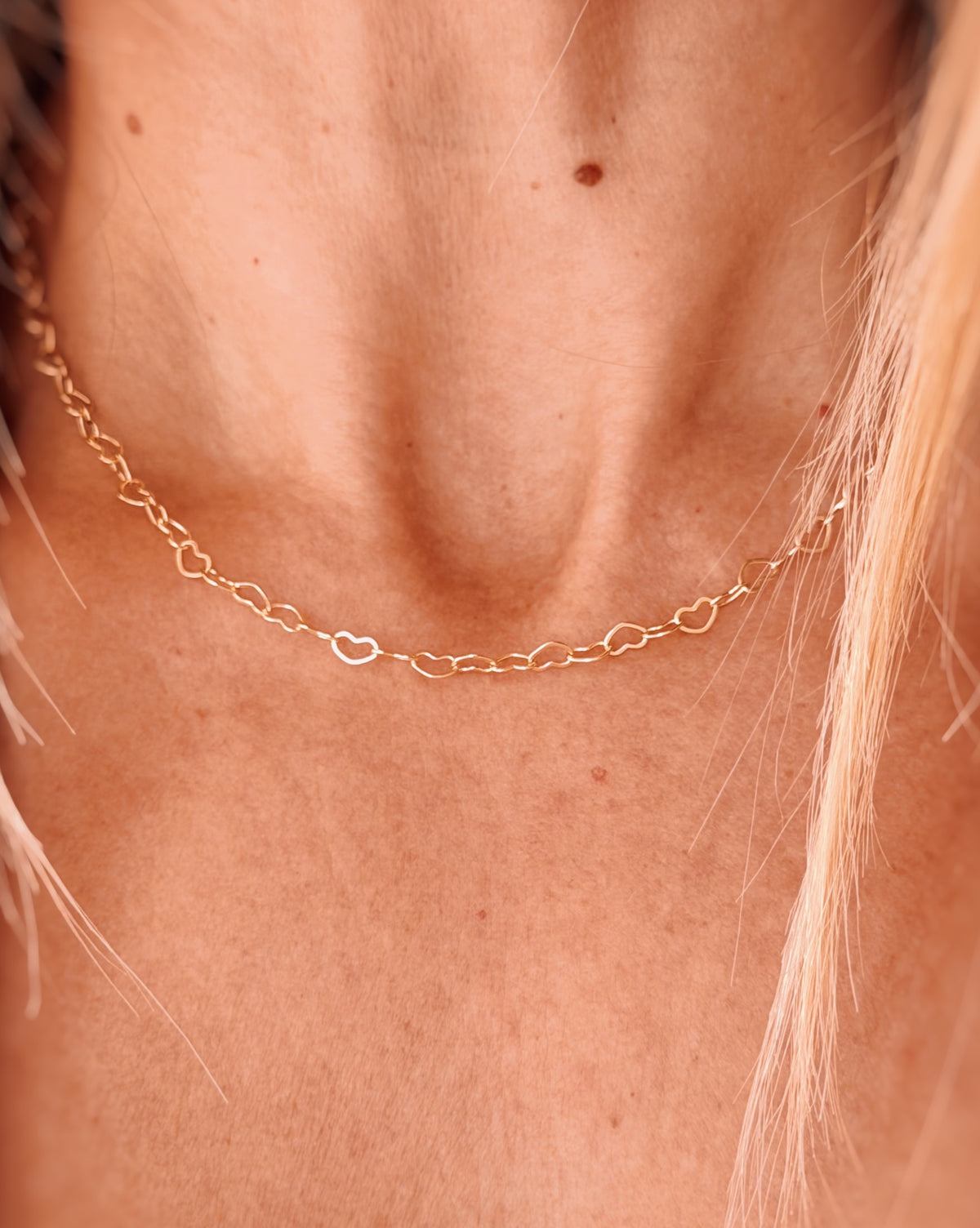 Collana choker cuoricini lovely