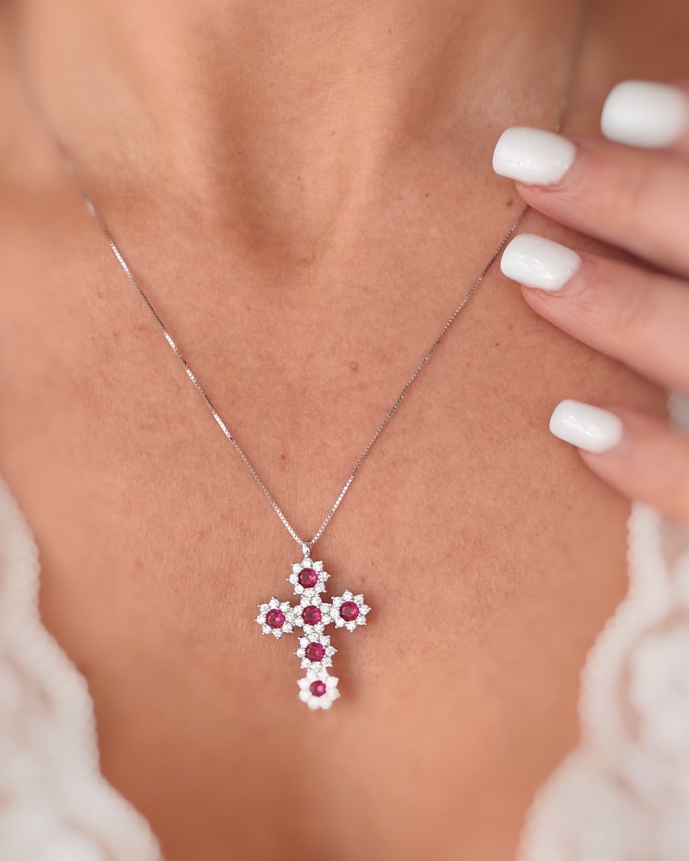 Collana croce luxury