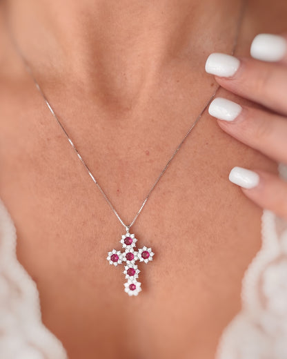 Collana croce luxury