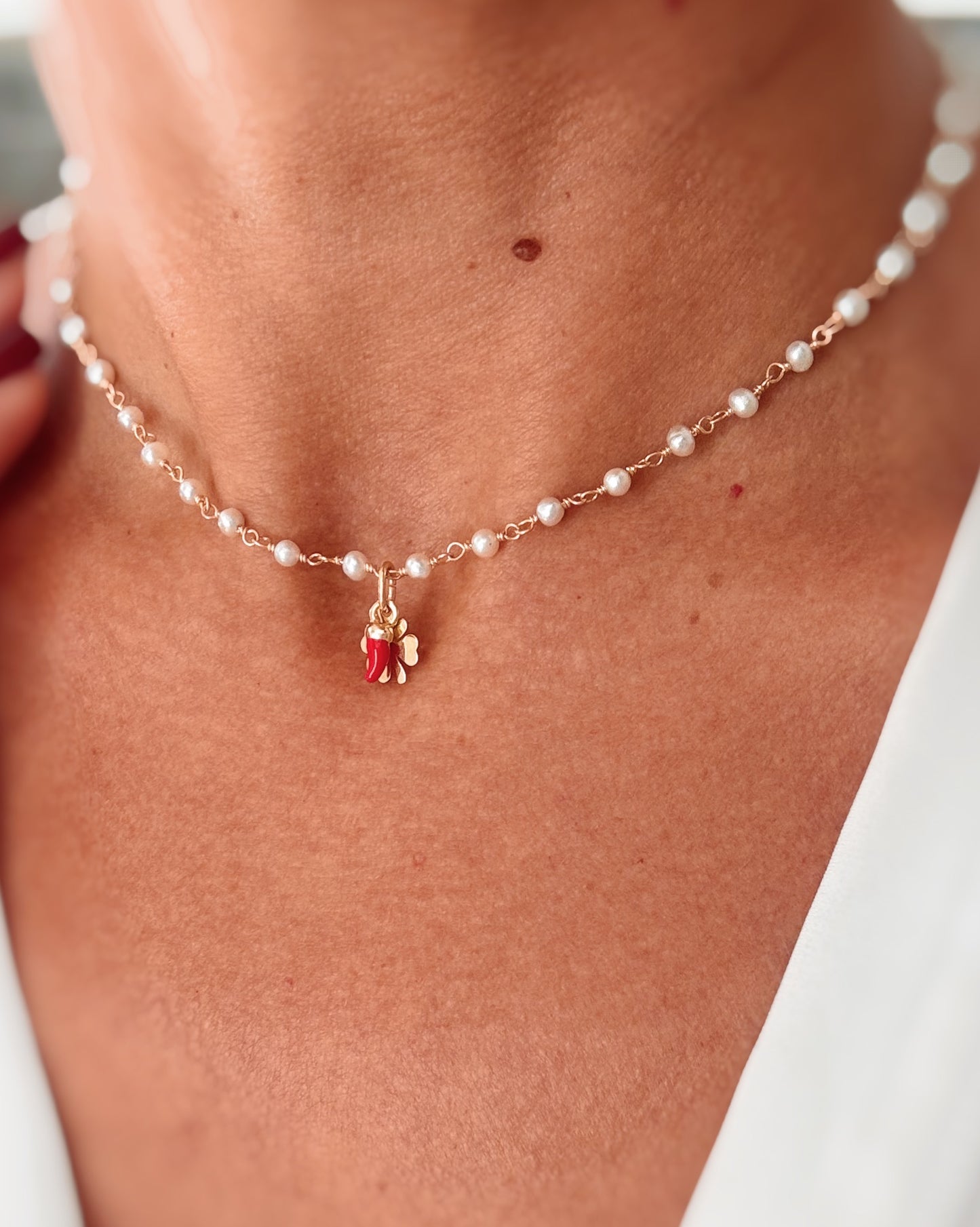 Choker perle e fortuna
