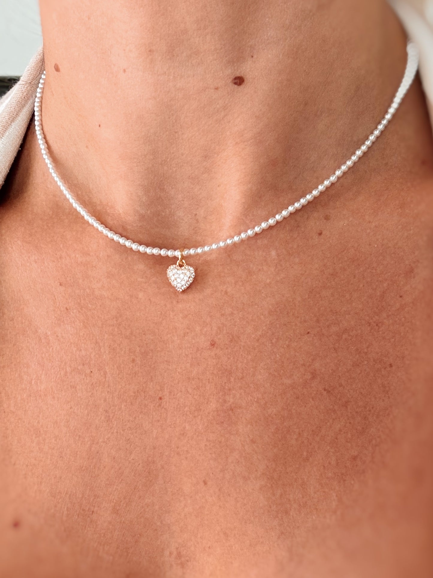 Collana micro perline con charm