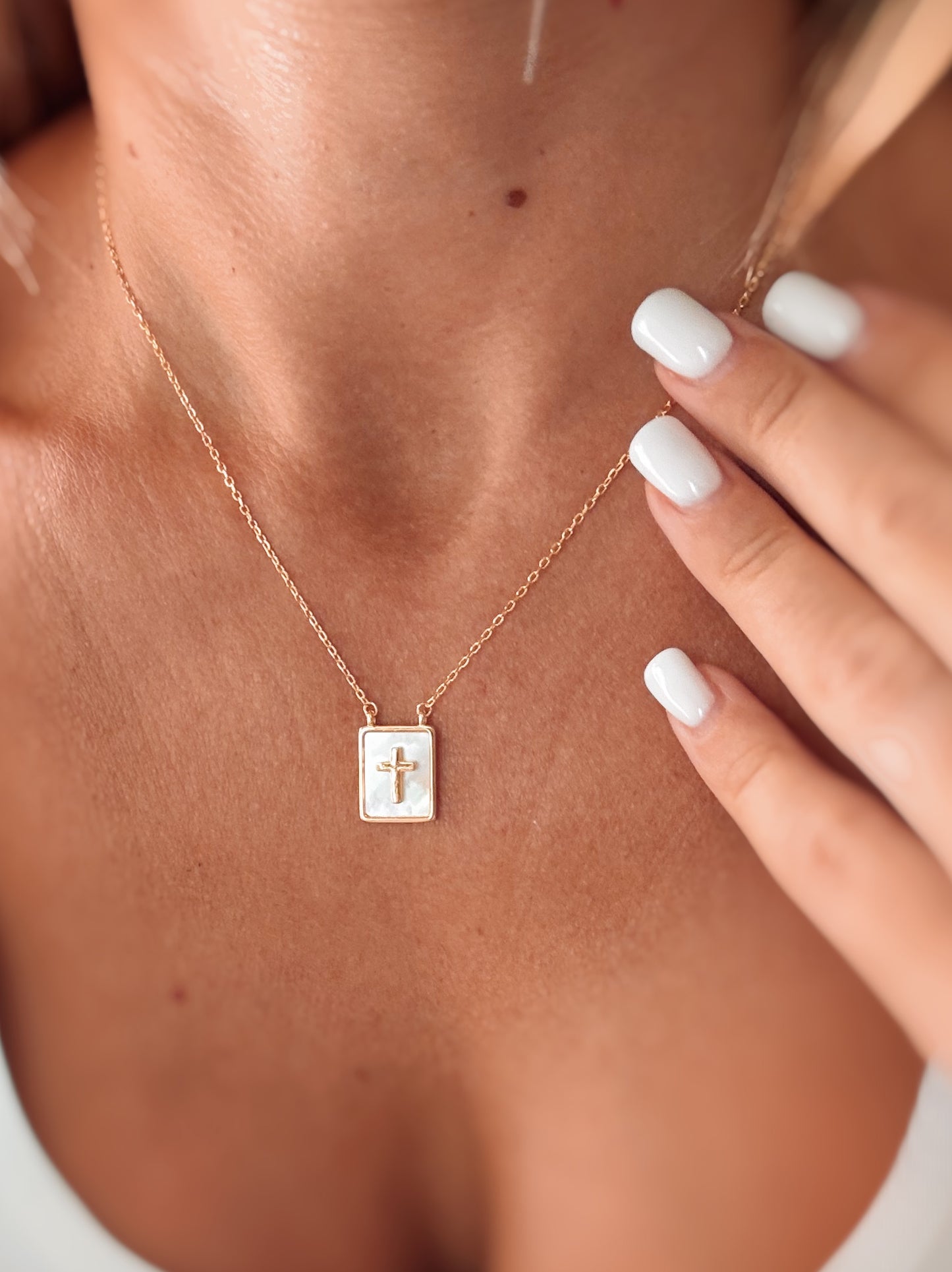 Collana Pendente Rettangolare (croce)