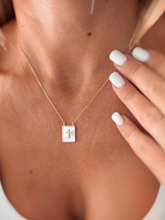 Collana Pendente Rettangolare (croce)