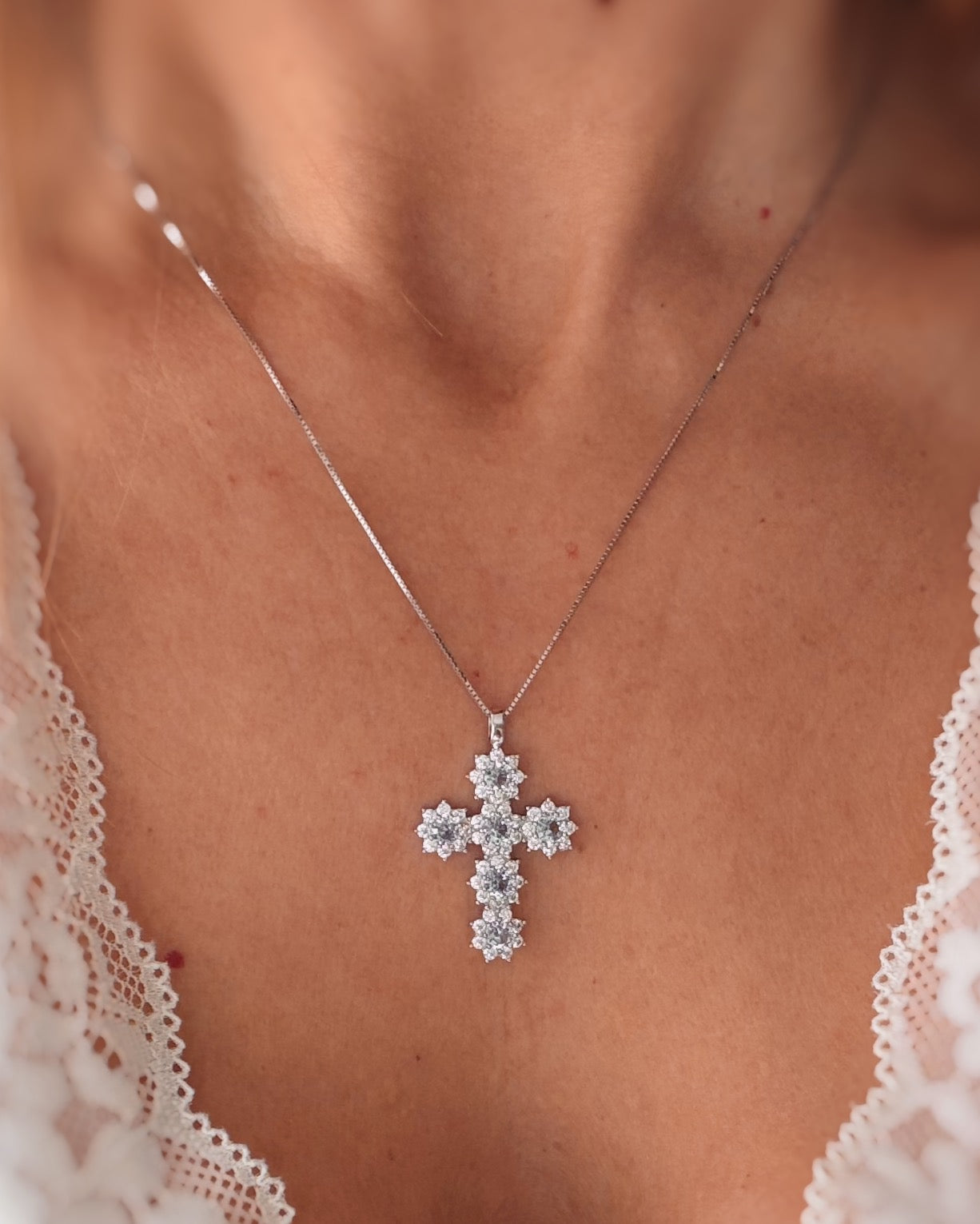 Collana croce luxury