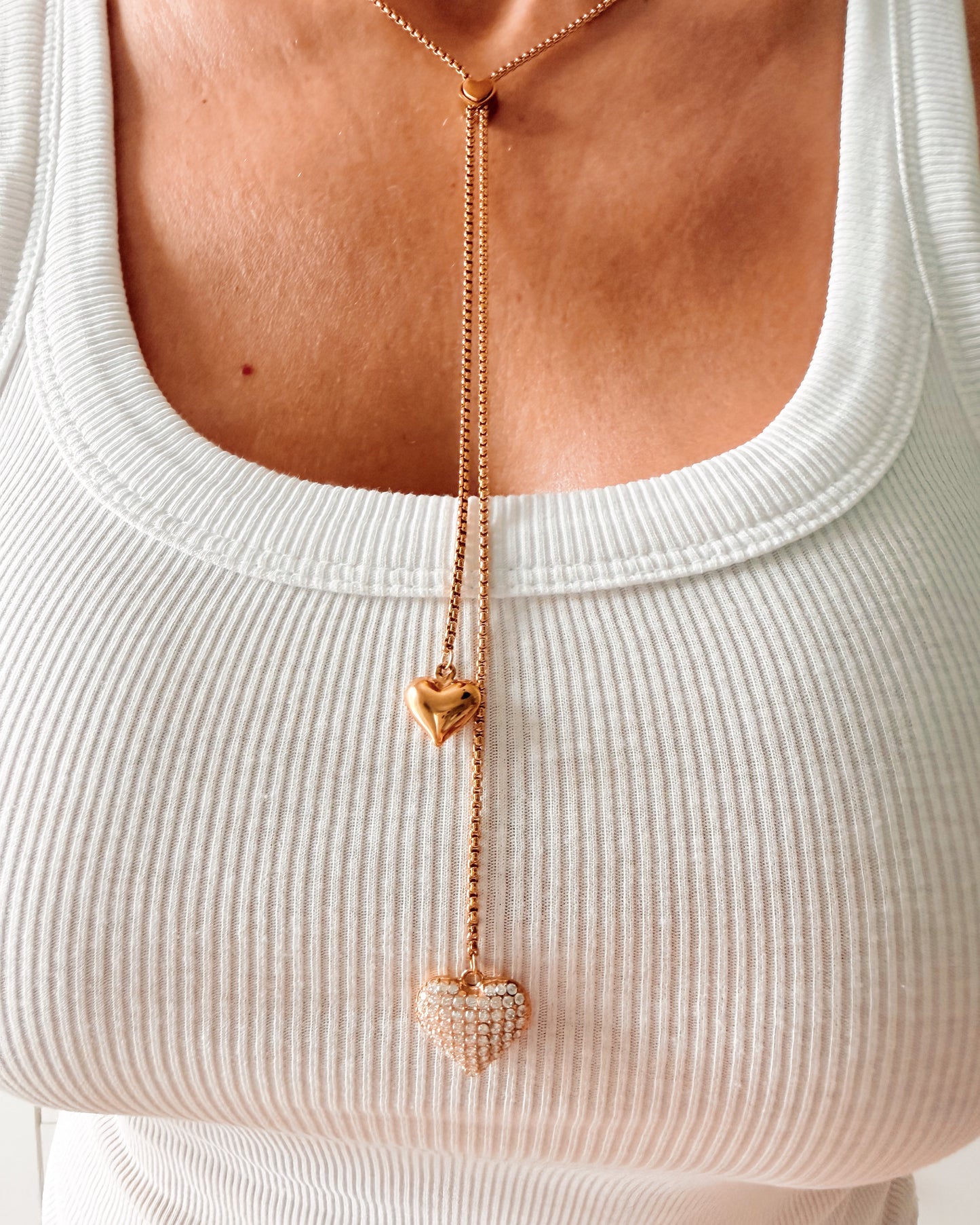Collana saliscendi cuore