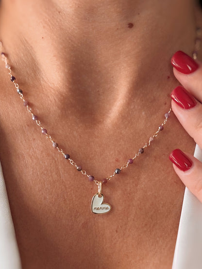 Collana Mamma zaffiro multicolore