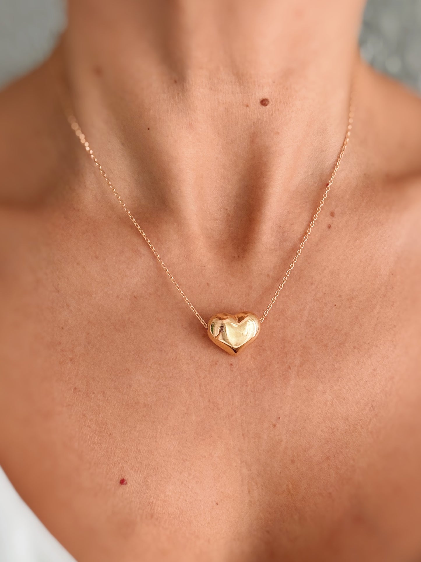 Collana cuore midi oro giallo