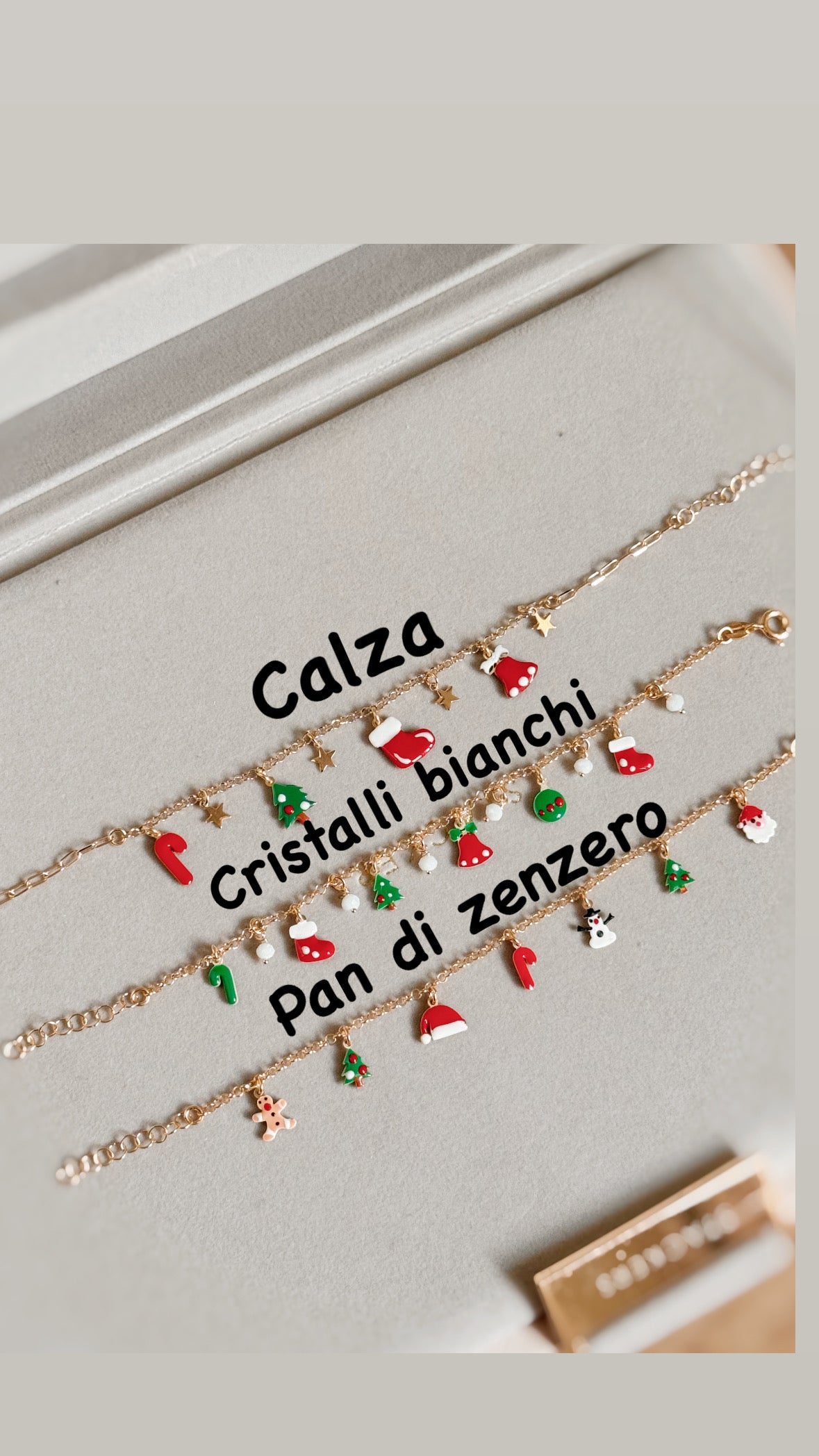 Bracciale multi charms di Natale