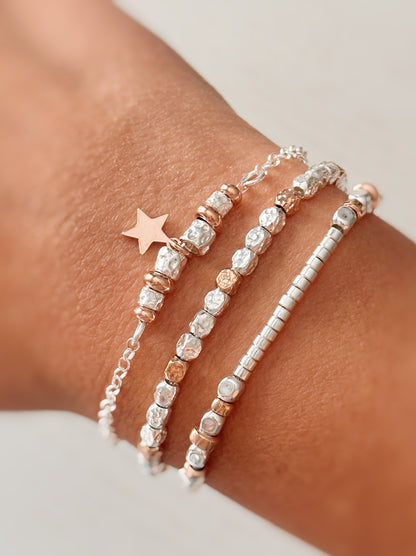 Bracciale granellini e charm