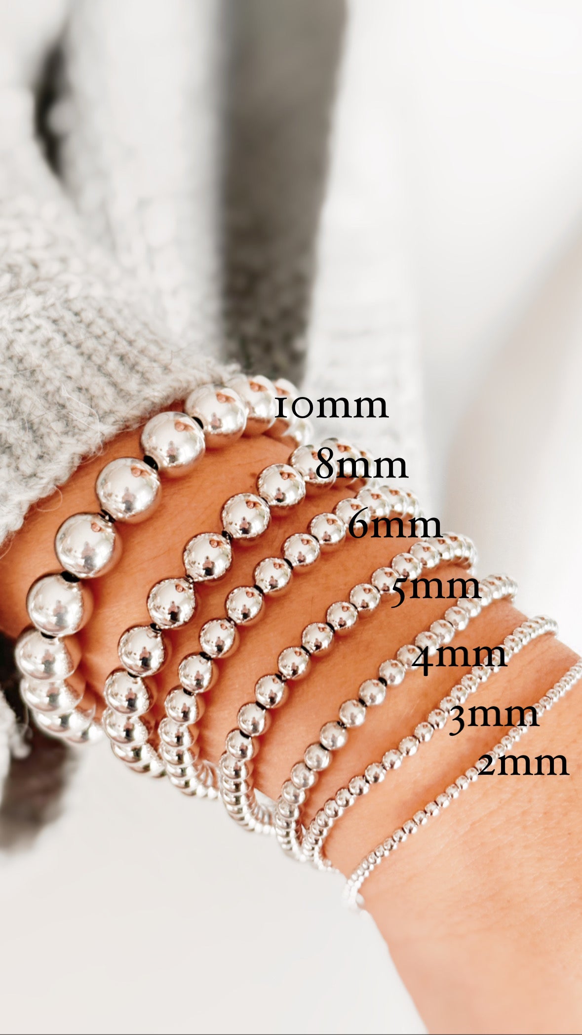 Bracciale sfere 2mm