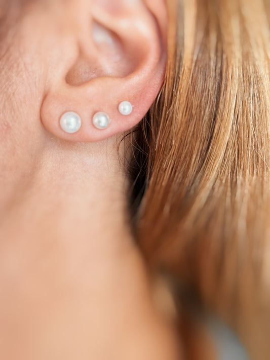 Coppia di orecchini perle
