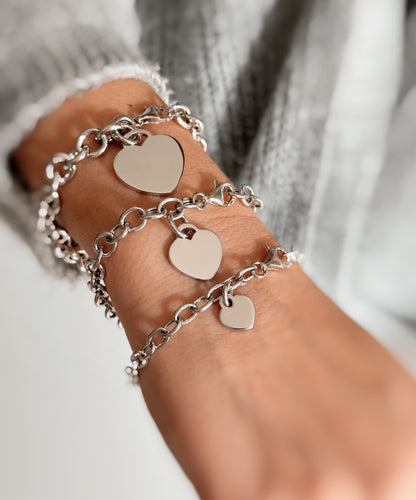 Bracciale catena con cuore