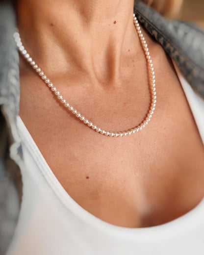 Collana di perle bianche Hepburn