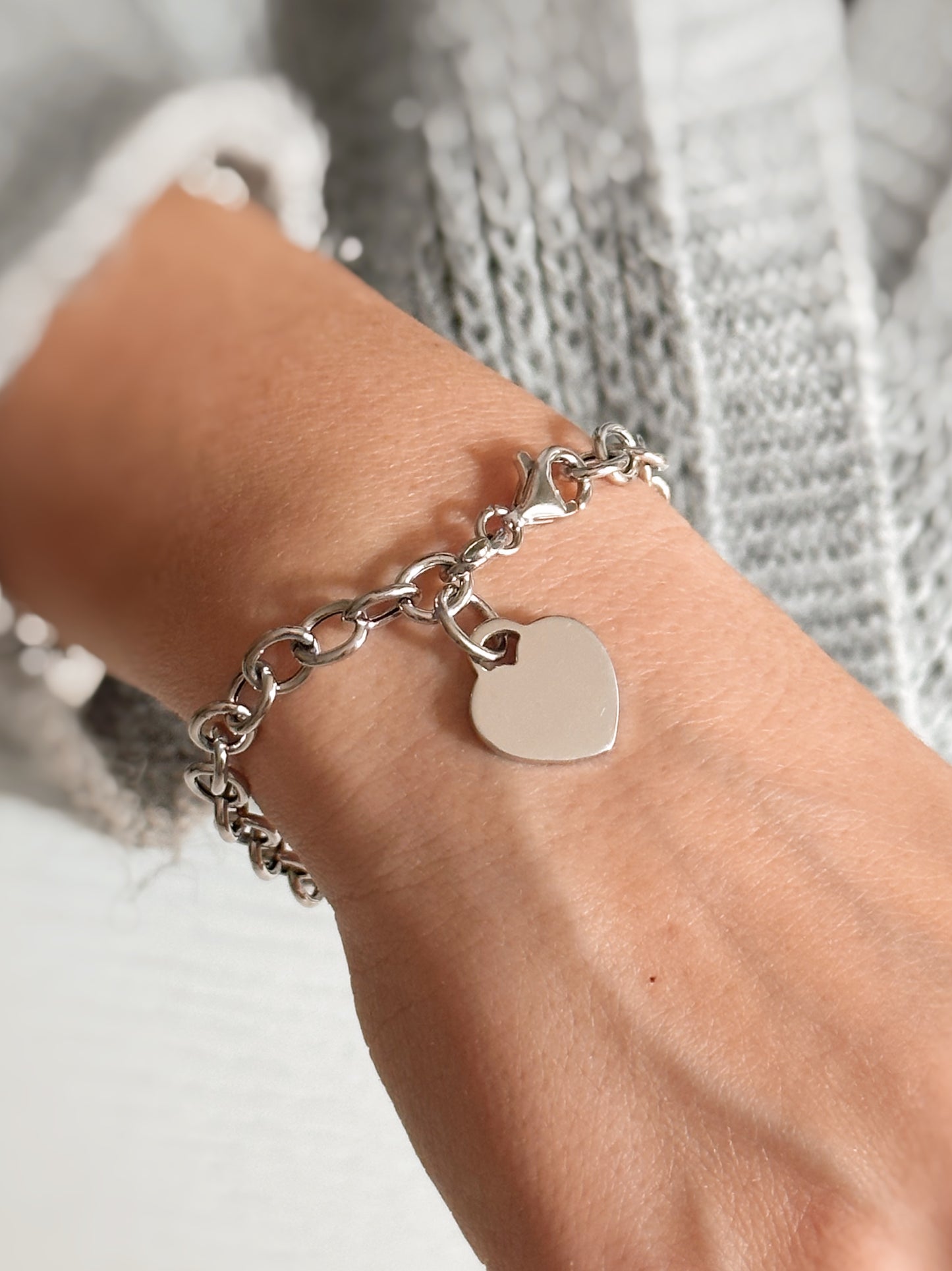 Bracciale catena con cuore