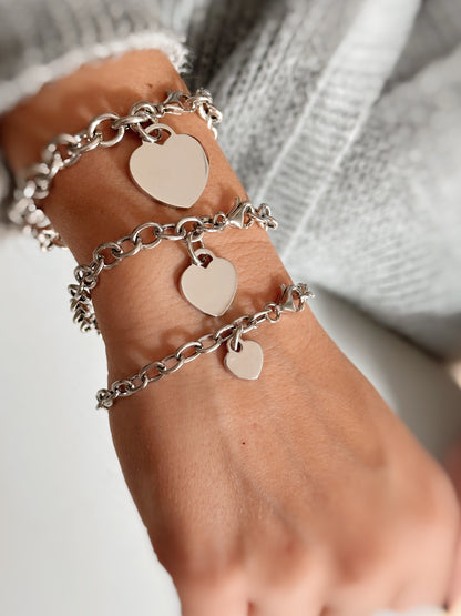 Bracciale catena con cuore