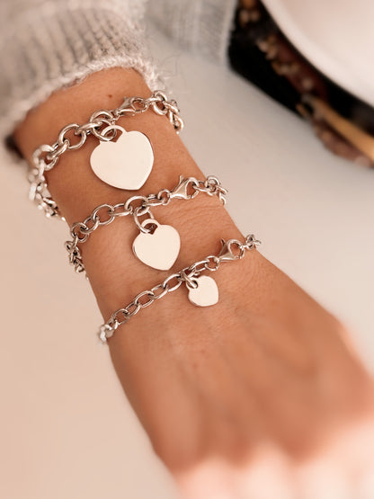 Bracciale catena con cuore